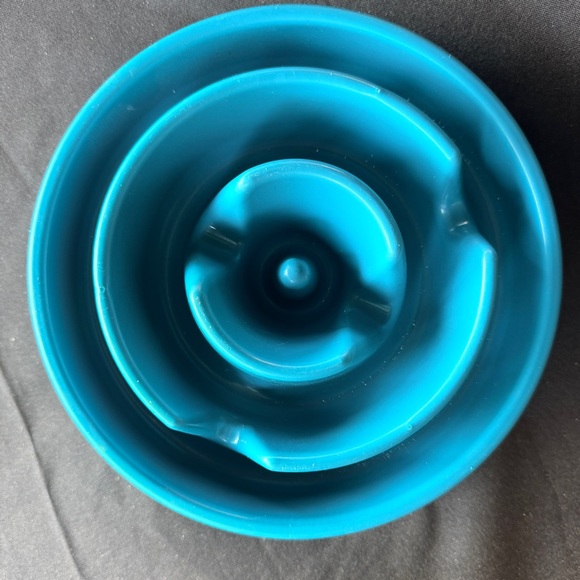 Other - Blue Silicone Slow Feeder Pet Bowl